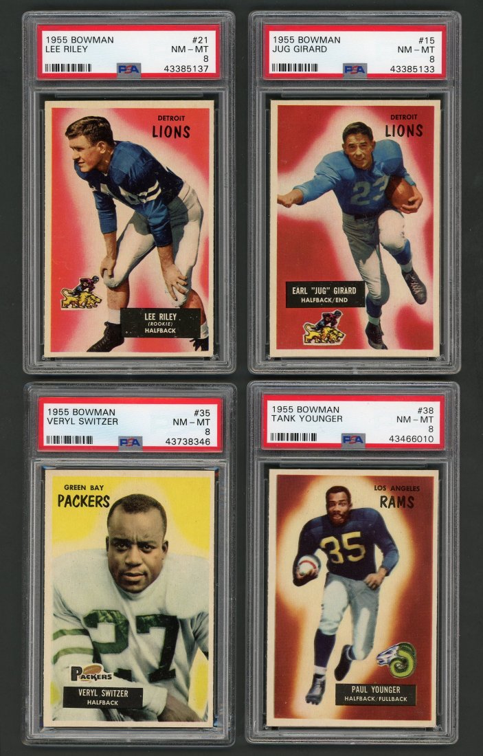 1955 Bowman Football Cards PSA 8 (1 of 6)