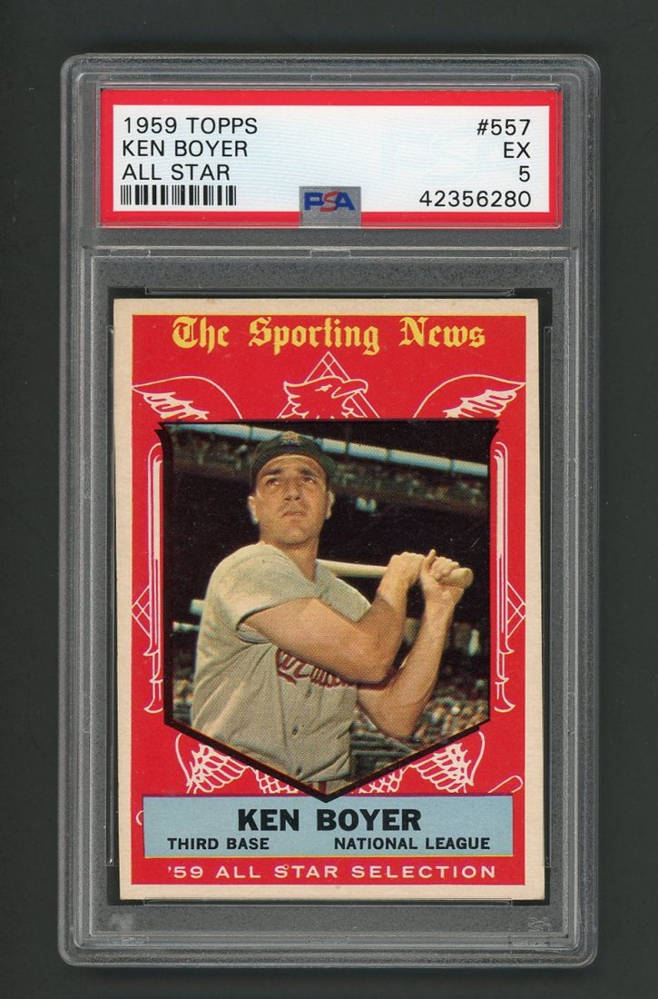 1959 Topps Baseball Ken Boyer #557 PSA 5 (1 of 2)