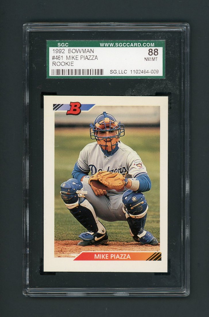 1992 Bowman Mike Piazza #461 SGC NM/MT 88 (1 of 2)