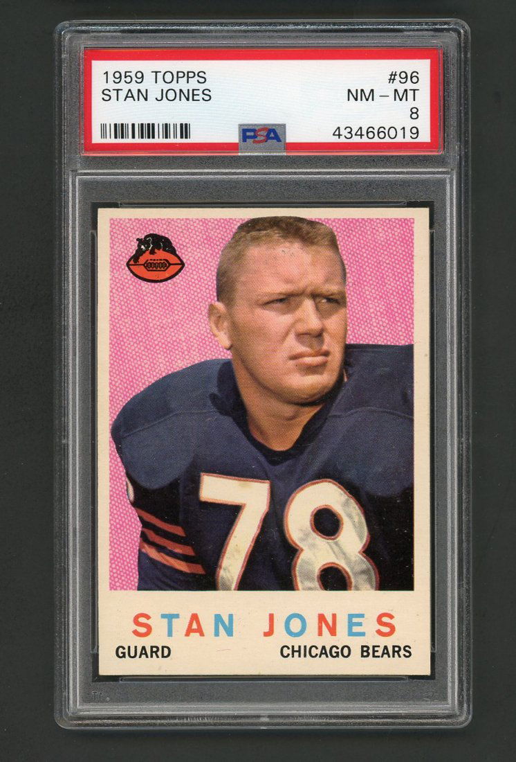 1959 Topps Football #96 Stan Jones PSA 8 (1 of 2)