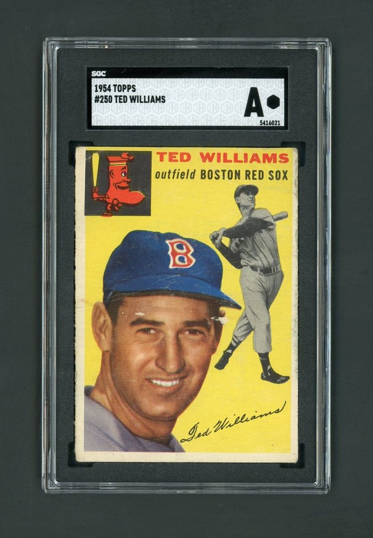 1954 Topps #250 Ted Williams SCG A (1 of 2)