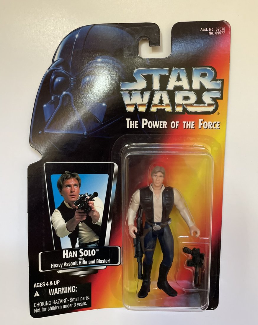 1995 Kenner Star Wars The Power of the Force Han Solo: 1995 Kenner Star Wars The Power of the Force Han Solo Action Figure.