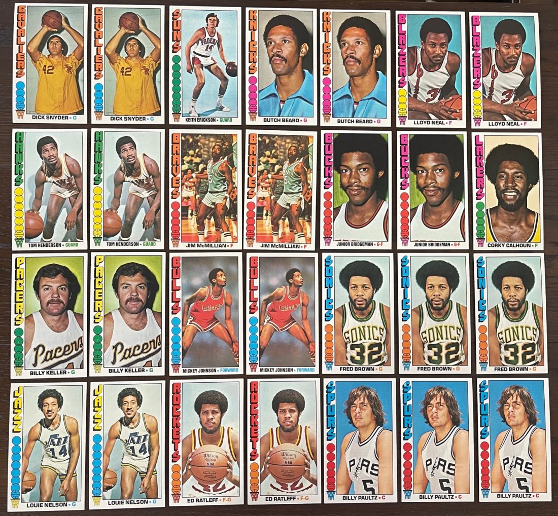 1976 Topps Basketball Lot EX to NM 110 Cards (1 of 8)