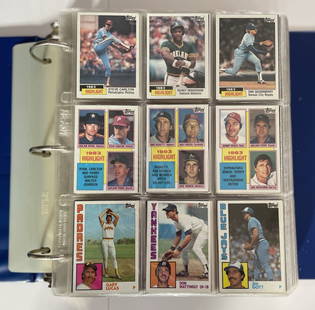 1984 Topps Baseball Complete Set High Grade: 1984 Topps Baseball Complete Set High Grade in pages. Don Mattingly RC