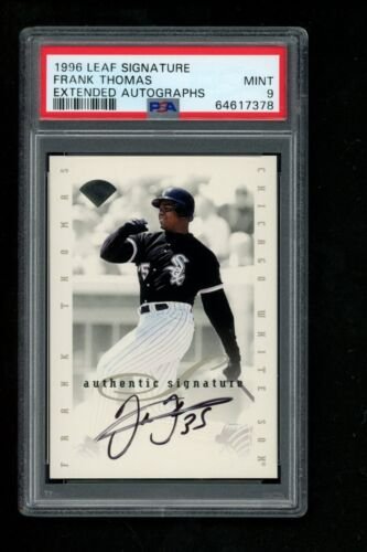 1996 Leaf Signature Extended Autographs Frank Thomas PSA 9 (1 of 2)