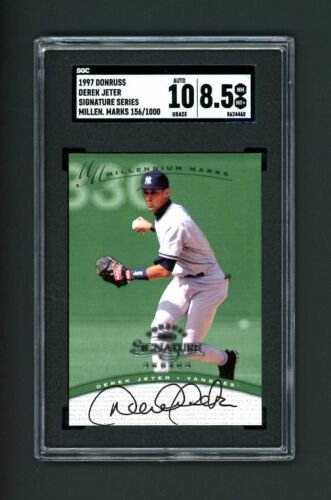 1997 Donruss Signature Series Millennium Marks Derek Jeter SGC 8.5 (1 of 2)
