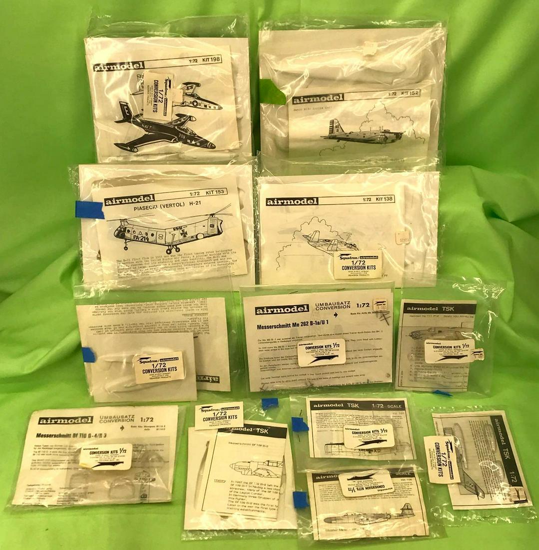 Twelve Airmodel 1:72 conversion kits in bags (1 of 12)