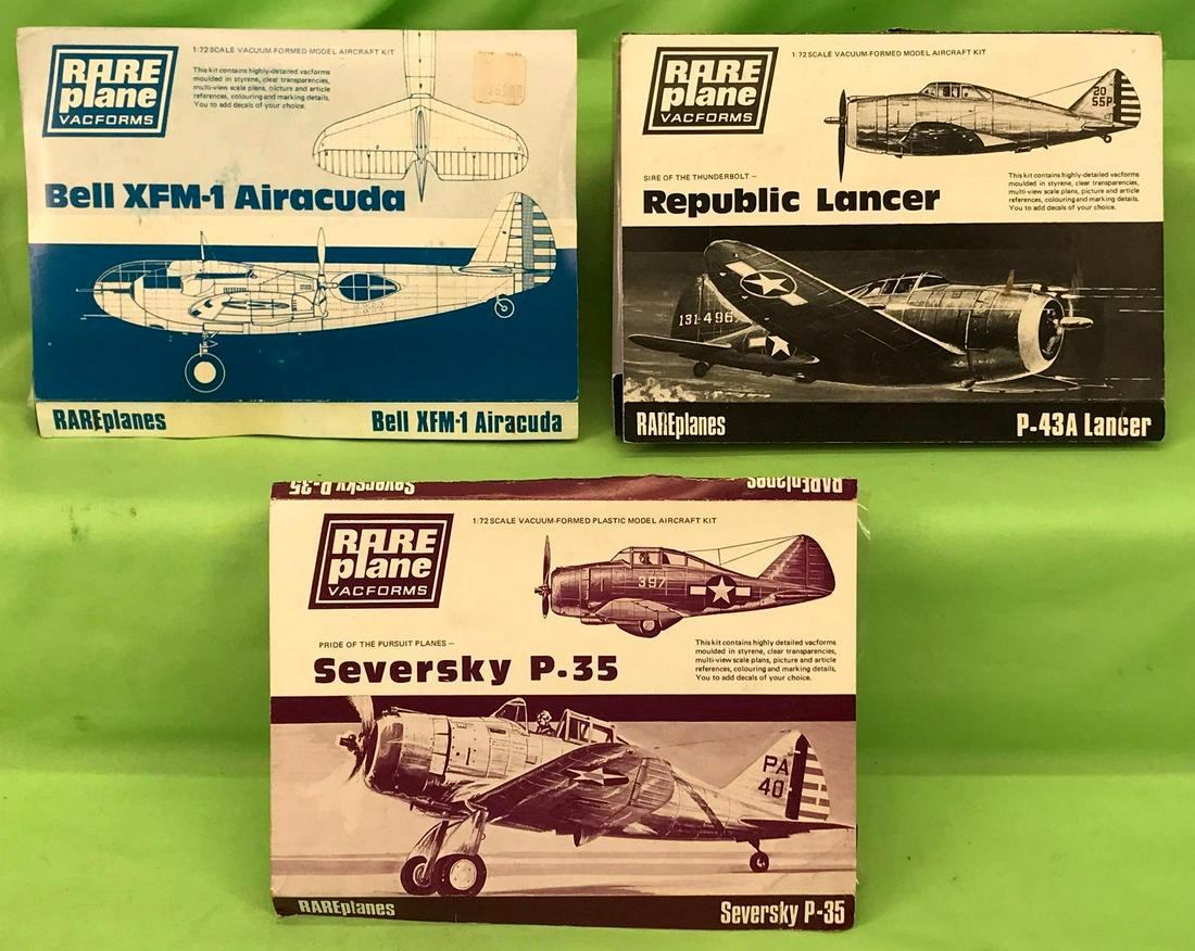 Three RAREplanes 1:72 vacuum-formed model kits in (1 of 4)