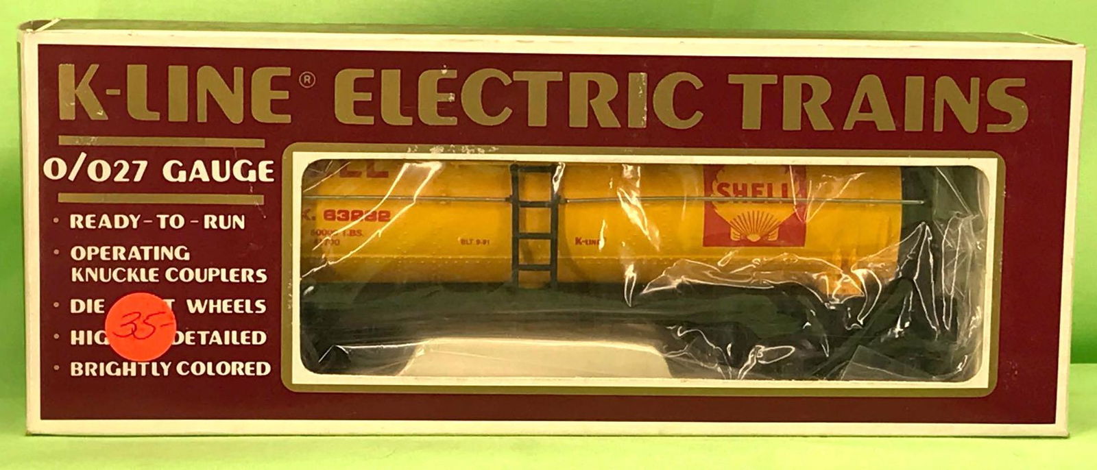 K-Line O gauge K-63282 Shell tank car in original box (1 of 7)