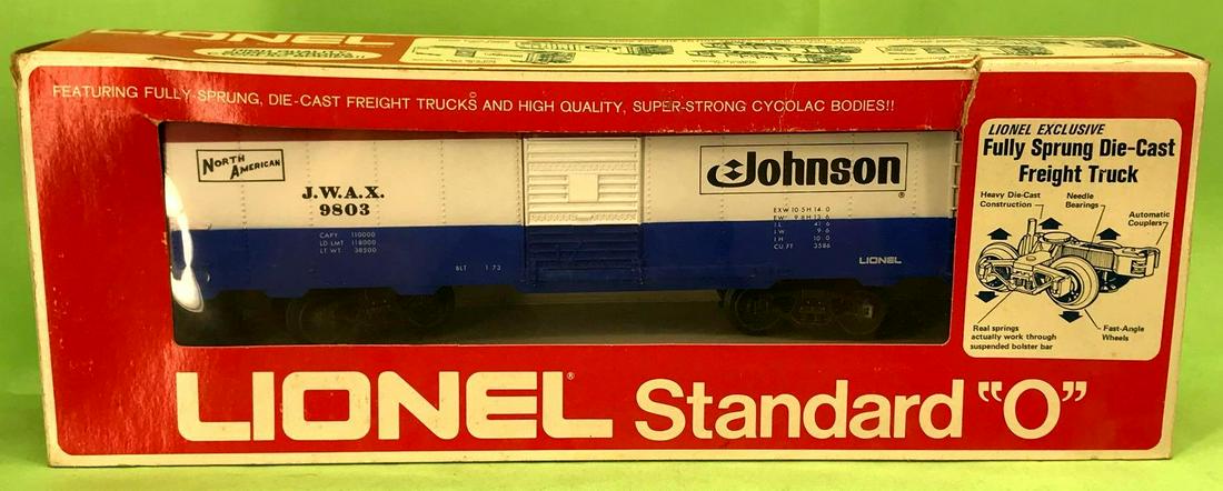 Lionel O gauge 9803 Johnson Wax boxcar in original box (1 of 8)