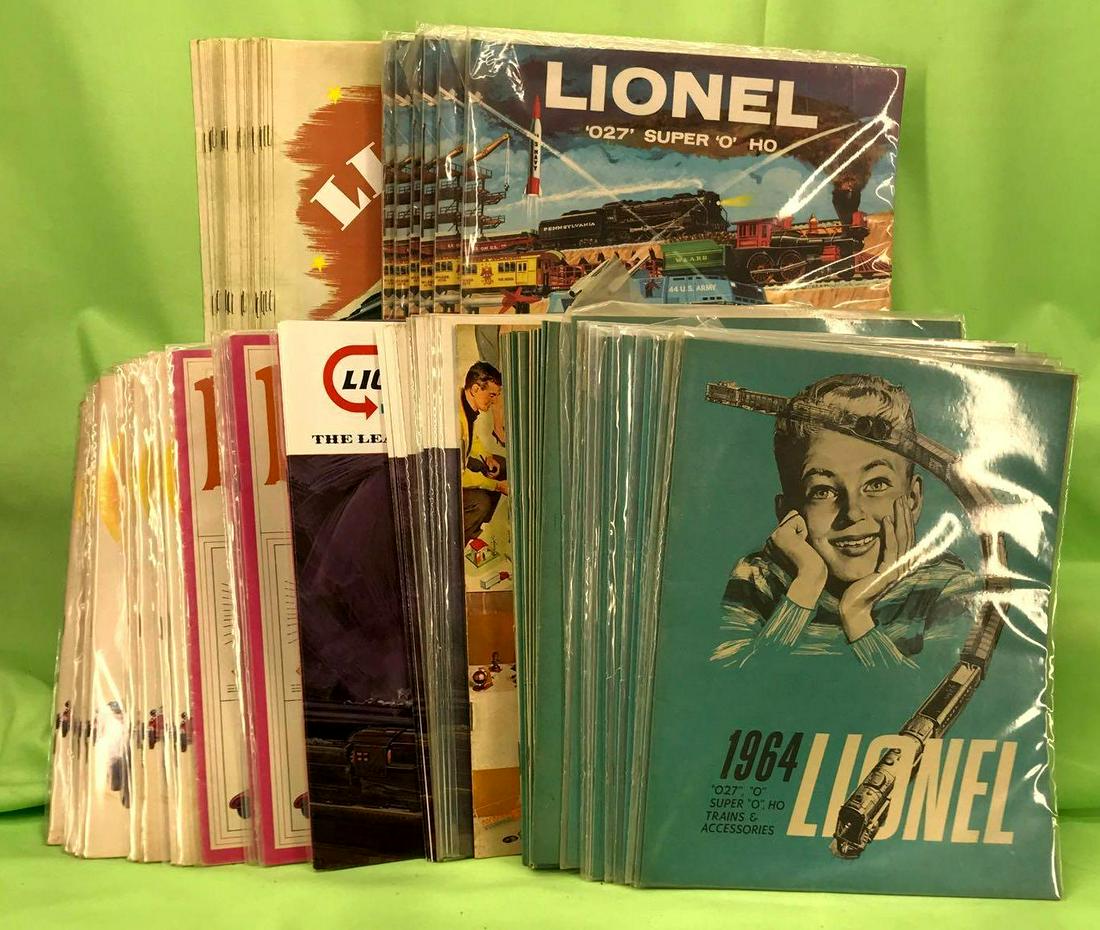 Huge group of Lionel postwar catalogs most Mint (1 of 1)