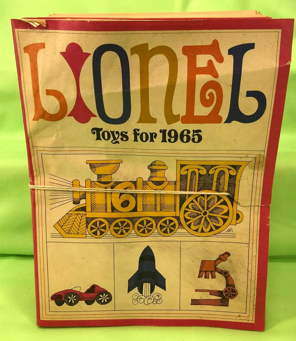 Dealer or collector lot of Lionel 1965 catalog string (1 of 4)
