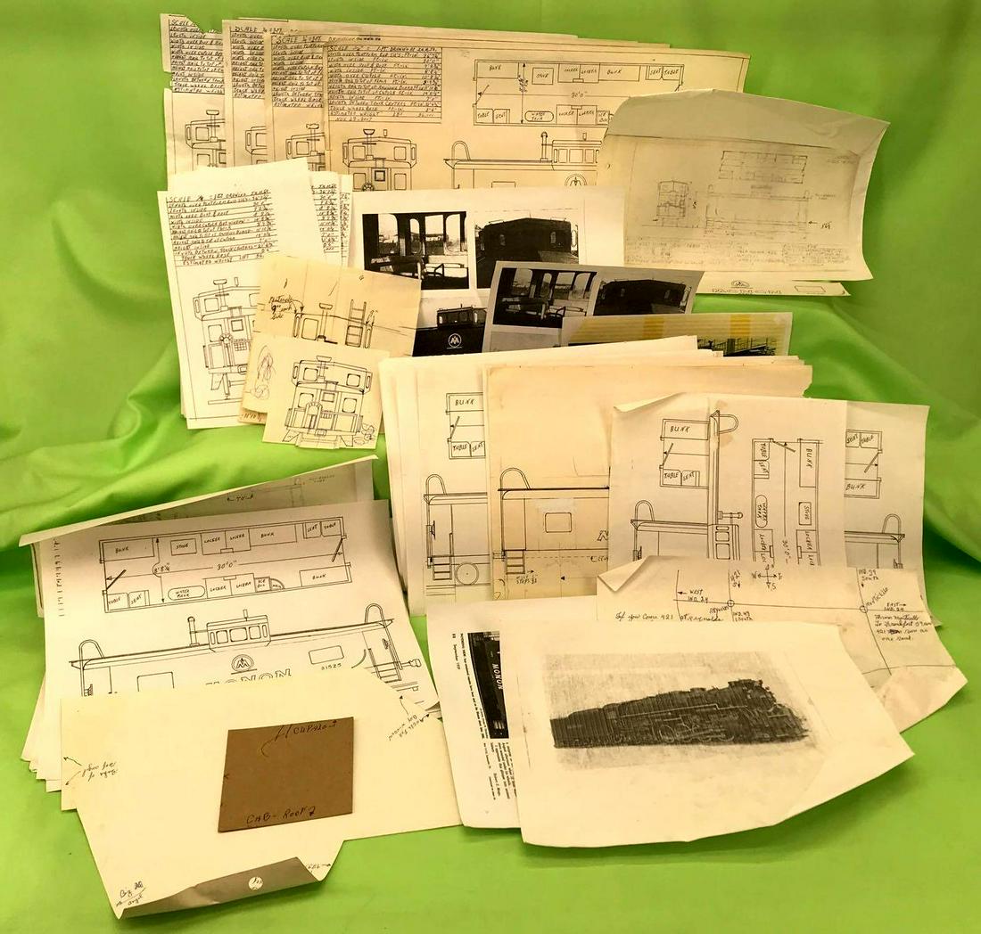 Scale drawings and renderings to scratch build Monon (1 of 4)