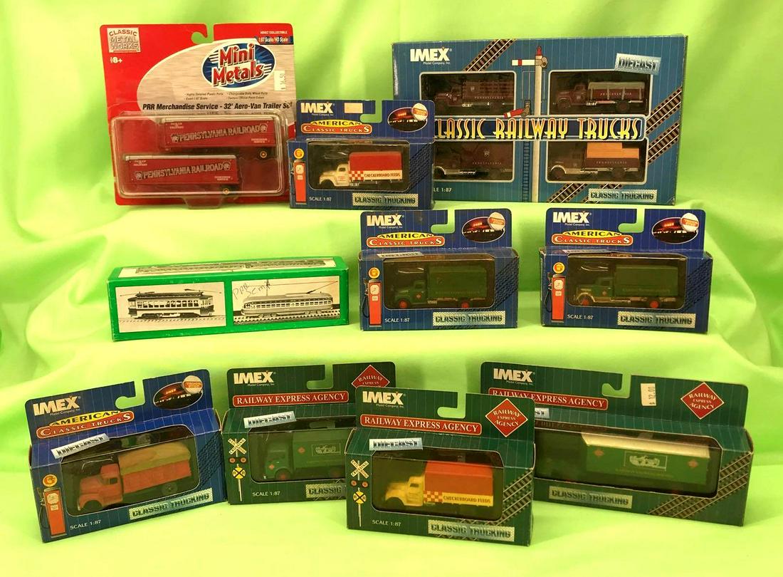 HO gauge semi trucks and van trailers in original boxes (1 of 4)