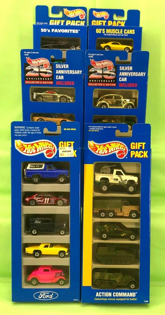 Hot Wheels Five Pack group of 6 Mint in Original (1 of 4)