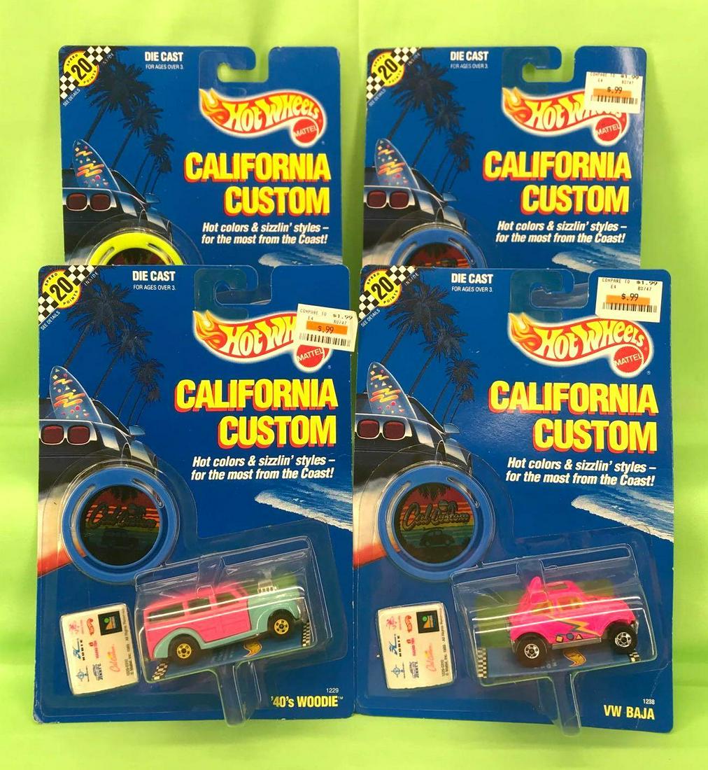 Hot Wheels California Customs group of 4 Mint on Card (1 of 3)