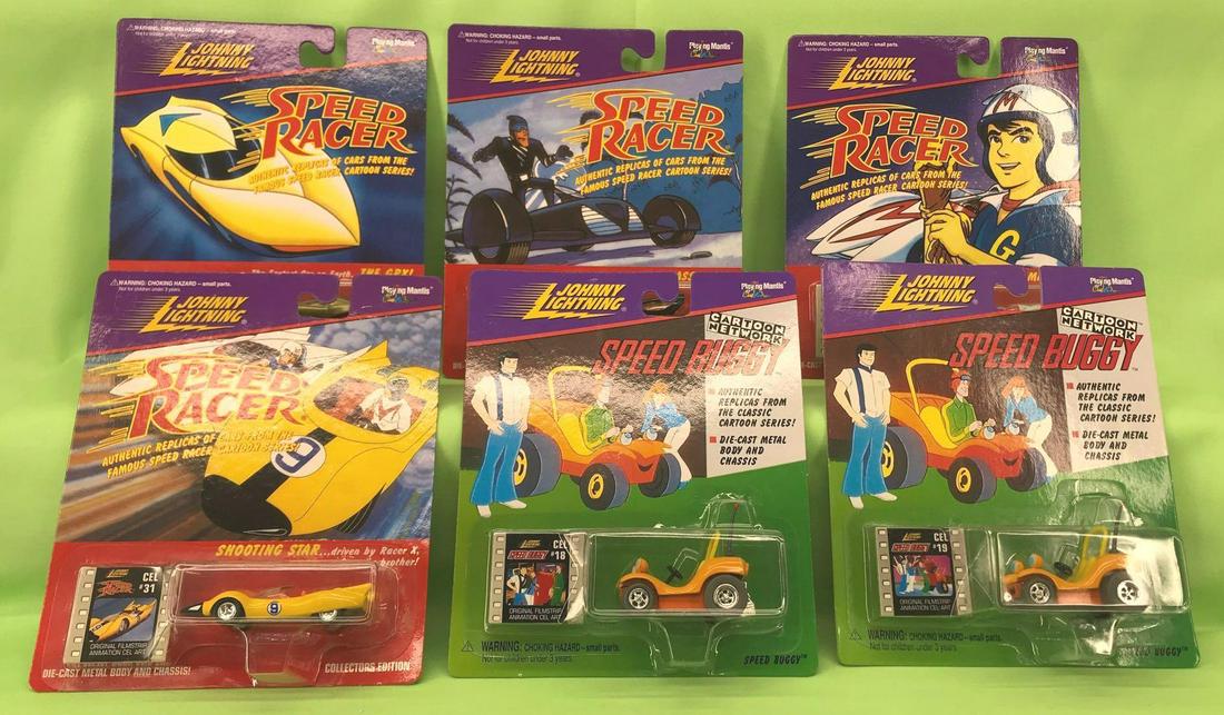 Johnny Lightning Speed Racer and Speed Buggy lot of 6 (1 of 1)