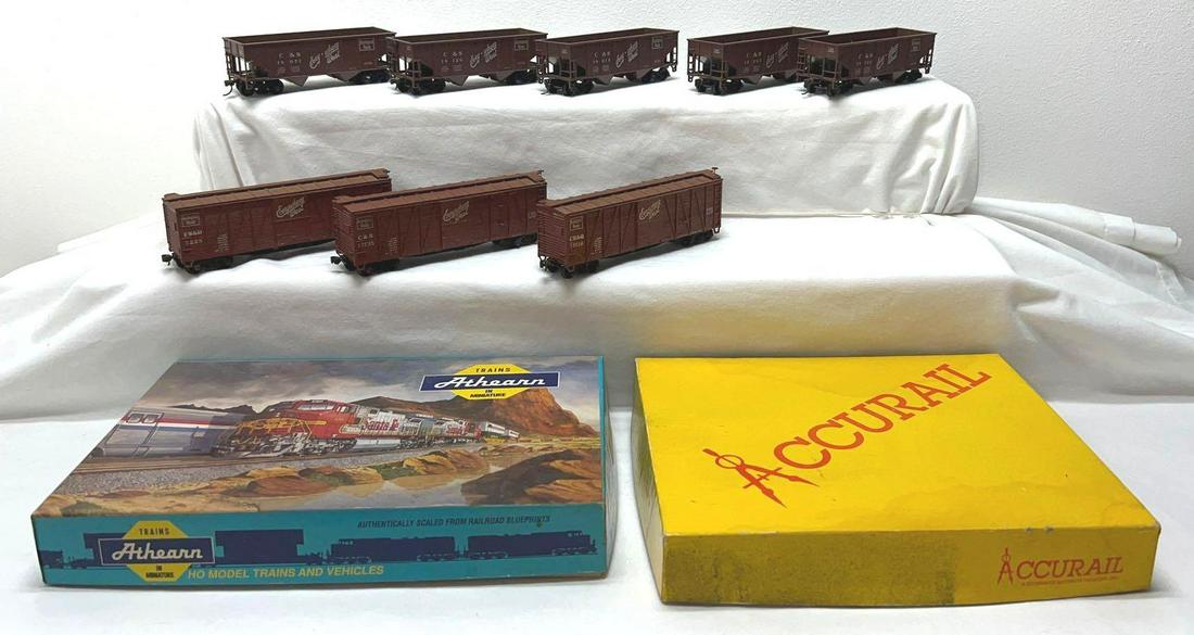 HO gauge Athearn 05647 hoppers CB&Q Accurail #3308 (1 of 5)