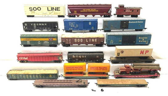 HO gauge freight cars Mantua AHM Life-Like Tyco: HO gauge freight cars; some are marked Mantua, AHM, Life-Like, Tyco, and others are not marked. Trains have been displayed and in storage. Some may or may not have broken or missing trim. Trains