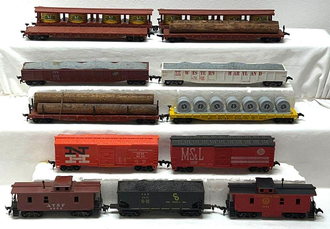 Thirteen Revell 1950's HO gauge freight cars MStL B&O (1 of 4)