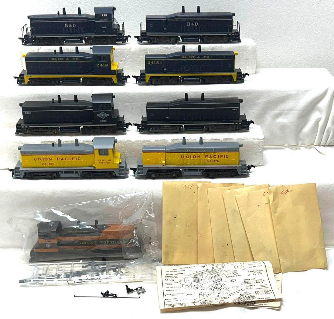 Eight Athearn HO gauge diesel  switcher cows and calves (1 of 7)