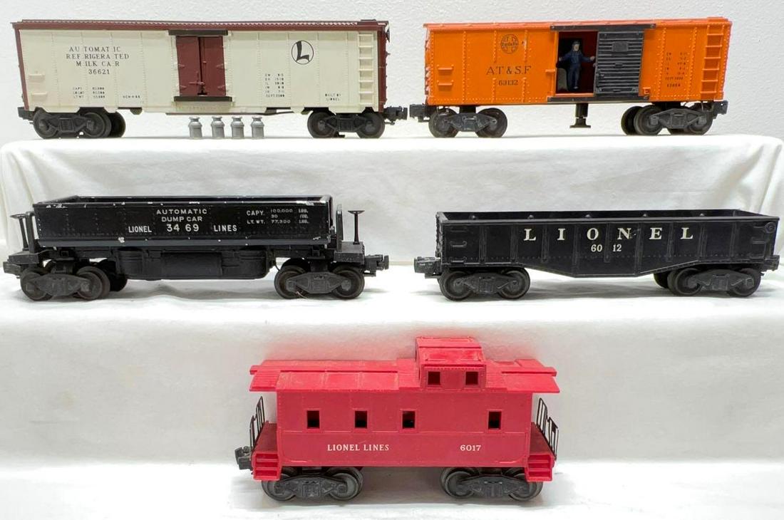 Postwar Lionel O gauge 6012 3469 3464 3662 6017 freight (1 of 4)