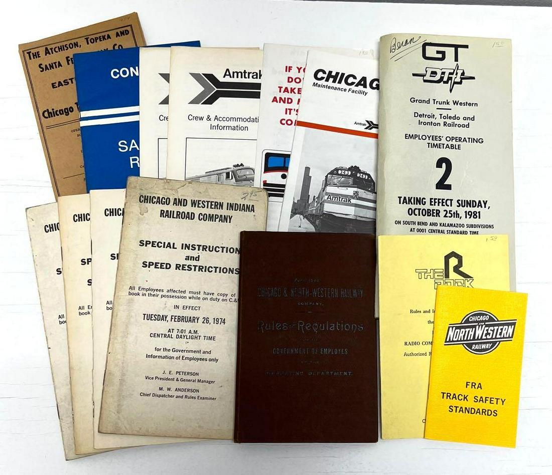 Nice Lot Of Employee Timetables Railroad Communication (1 of 5)