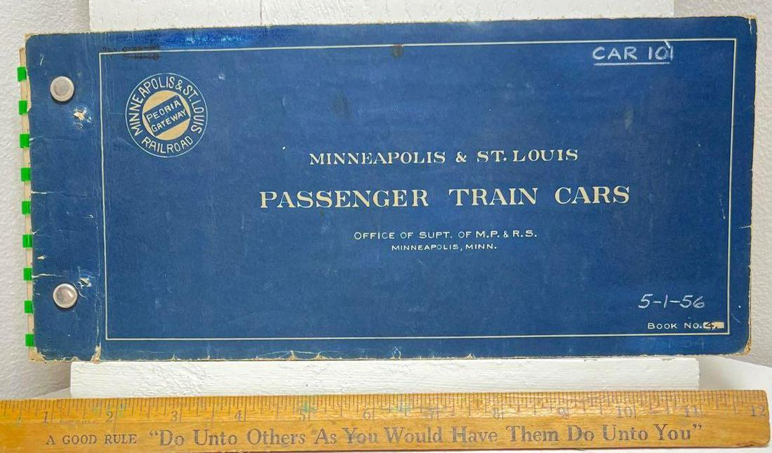 Minneapolis And St. Louis Passenger Train Cars Diagrams (1 of 6)