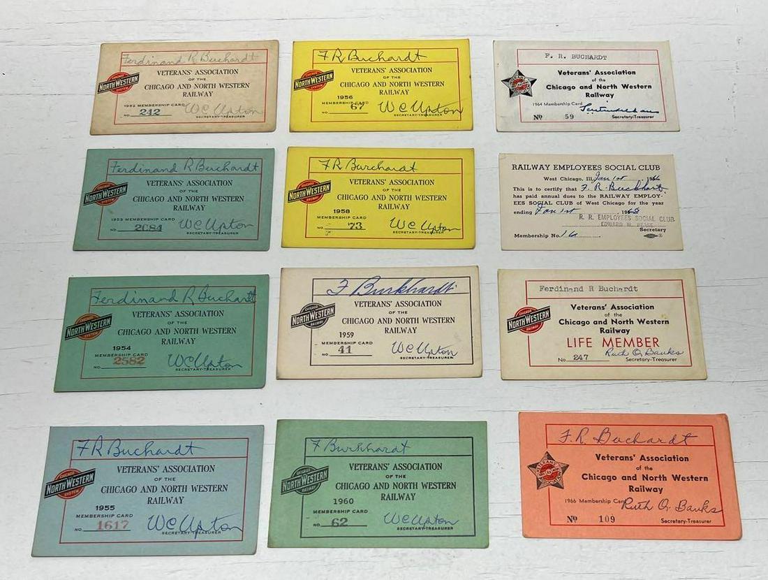 11 Chicago And North Western Veterans Membership Card (1 of 7)