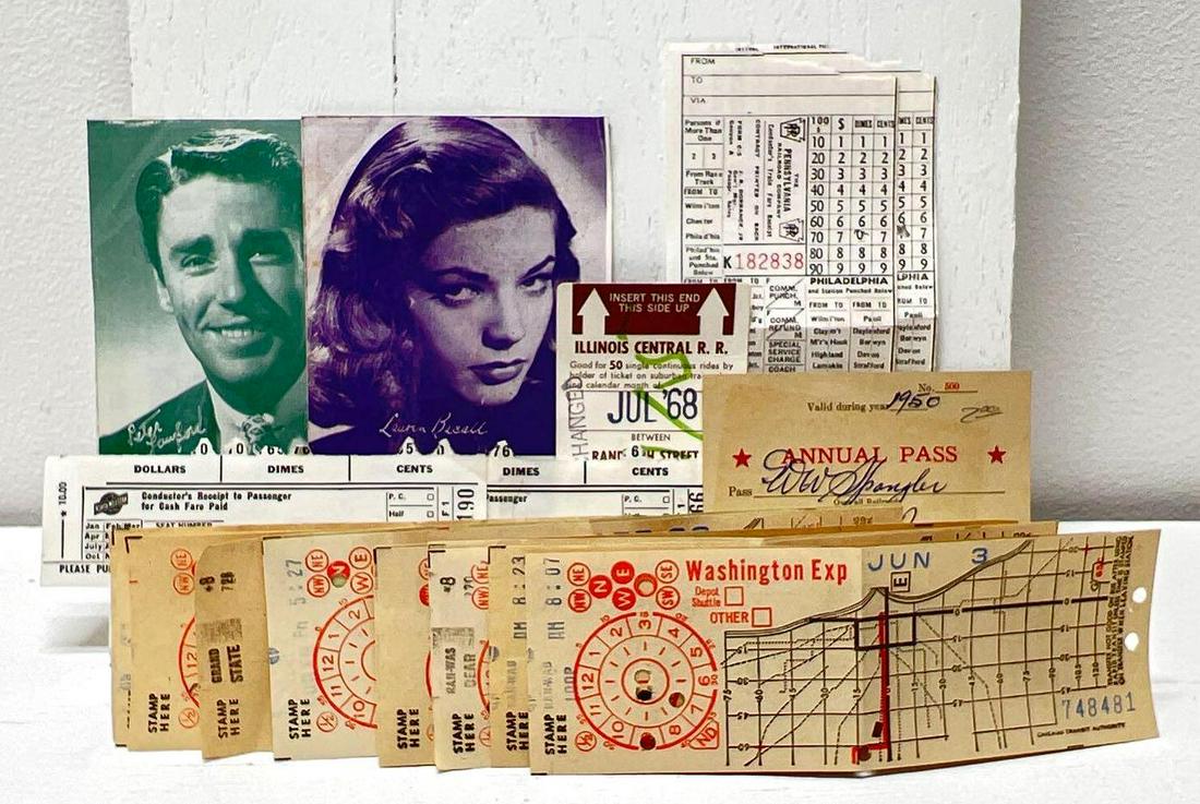 18 Train Tickets Two Theatre Programs Railroad Pass (1 of 6)