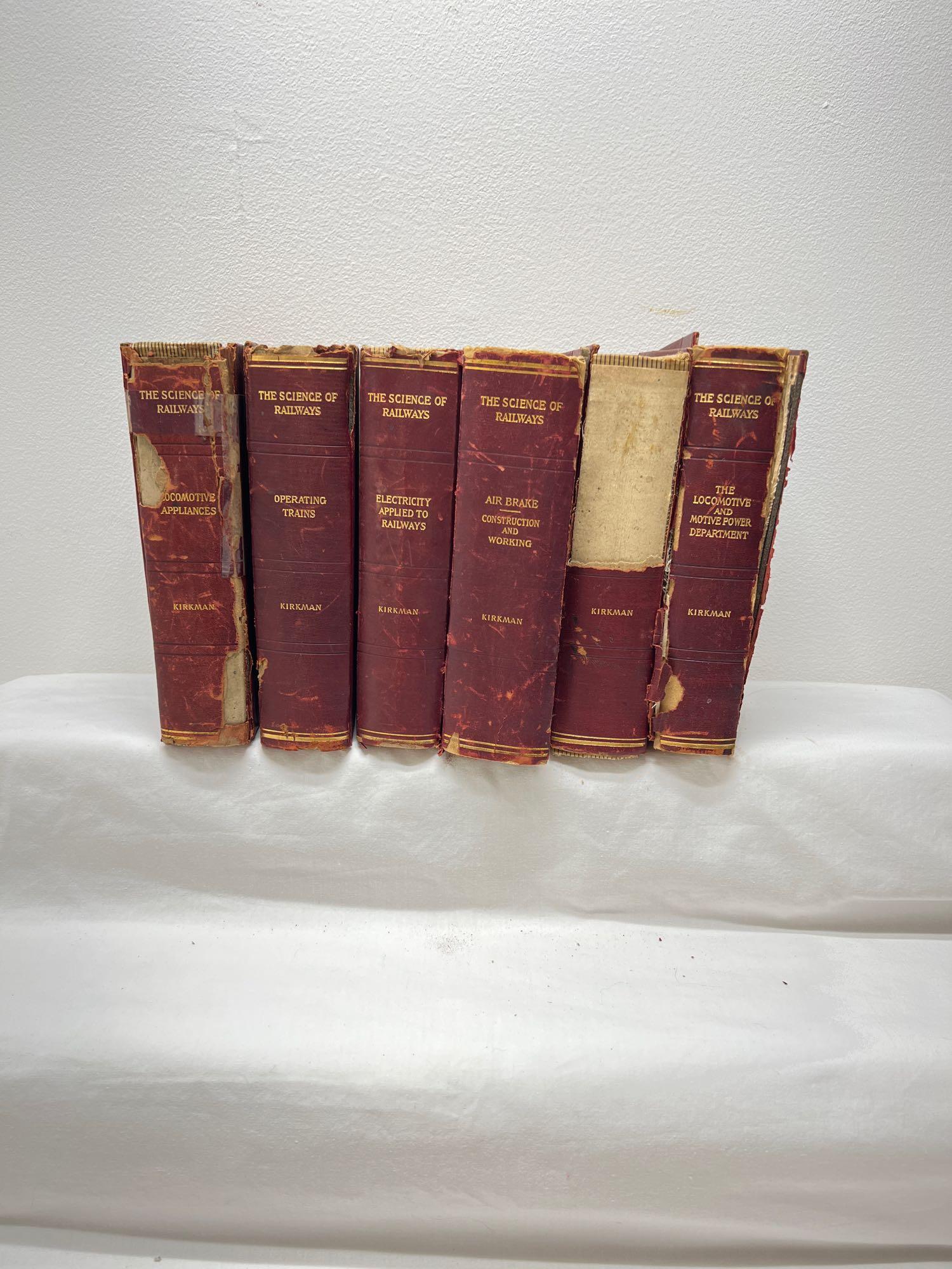 Kirkman The Science Of The Railways Group A Six Of The: Marshall Monroe Kirkman, The Science Of The Railways. Group A Six Of The Eight In The Set. This set includes, Air Breaks Construction And Working 1912, Electricity Applied To Railways 1913, Locomotive