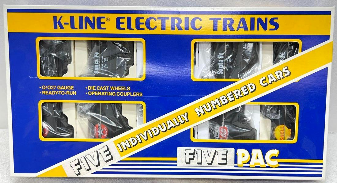 Modern Era K Line O gauge 5 Santa Fe tank car set in (1 of 5)