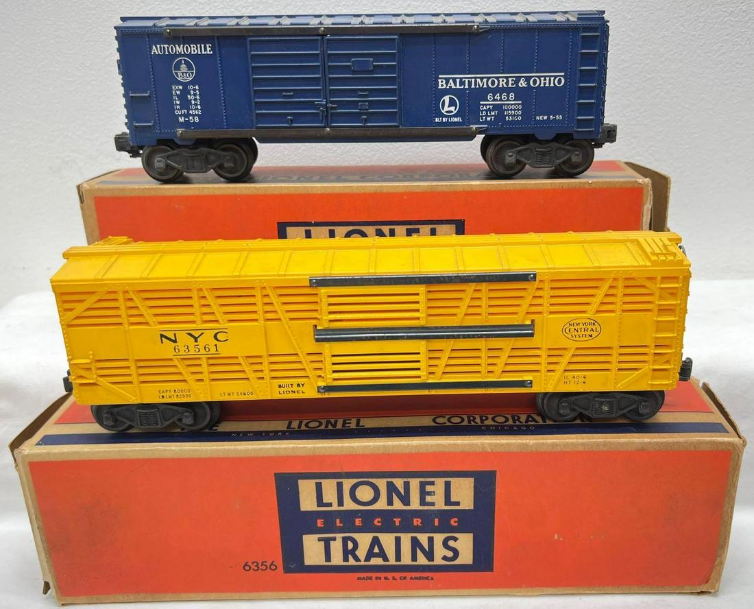 Postwar Lionel O gauge 6468 automobile car 6356 stock (1 of 7)