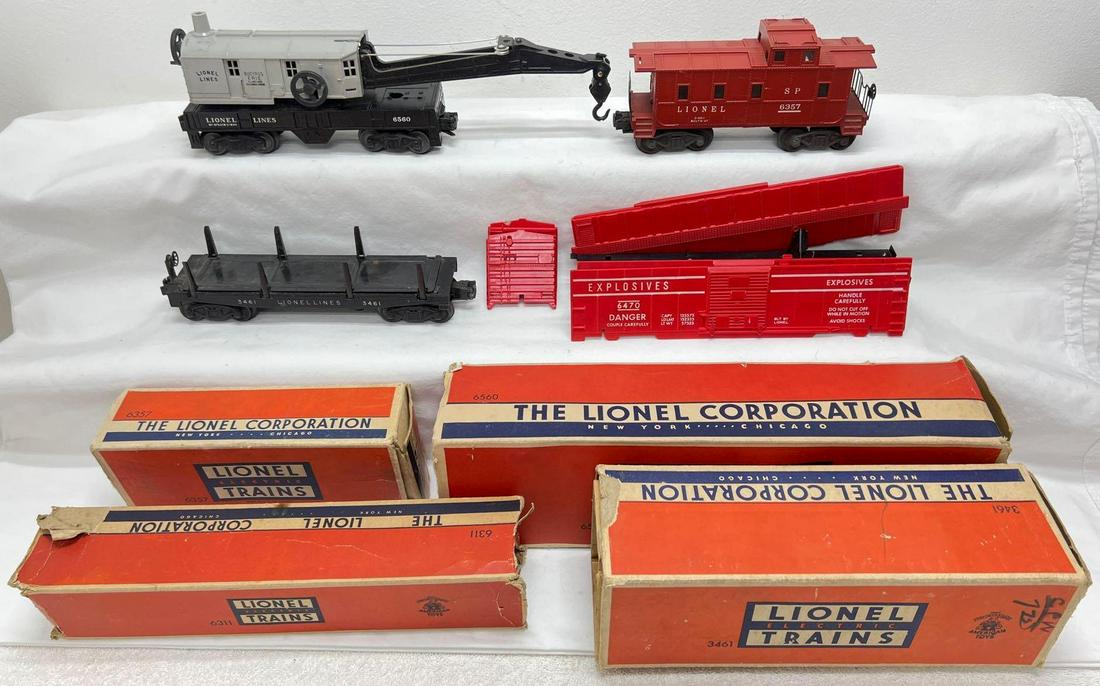 Postwar Lionel O gauge 6560 3461 6470 6357 with boxes (1 of 12)