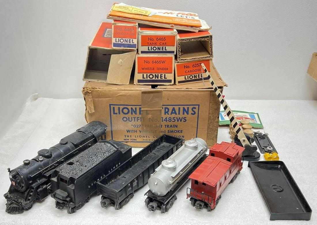 Postwar Lionel O gauge 1485WS 2025 6466W 6462 6465 6257 (1 of 20)