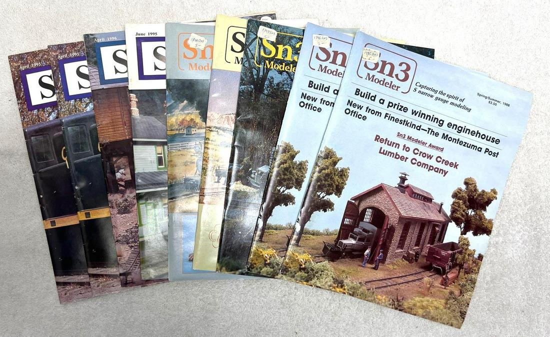 Nine issues of Sn3 Modeler Magazine 1988-1995 (1 of 8)
