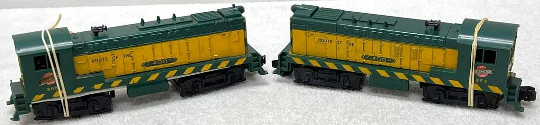 Postwar American Flyer S gauge two 355 CNW Baldwin (1 of 4)