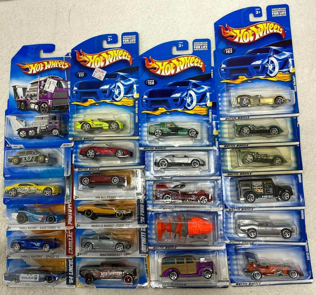Modern Hot Wheels Lot of (23) mixed 2000s Mainline cars (1 of 20)