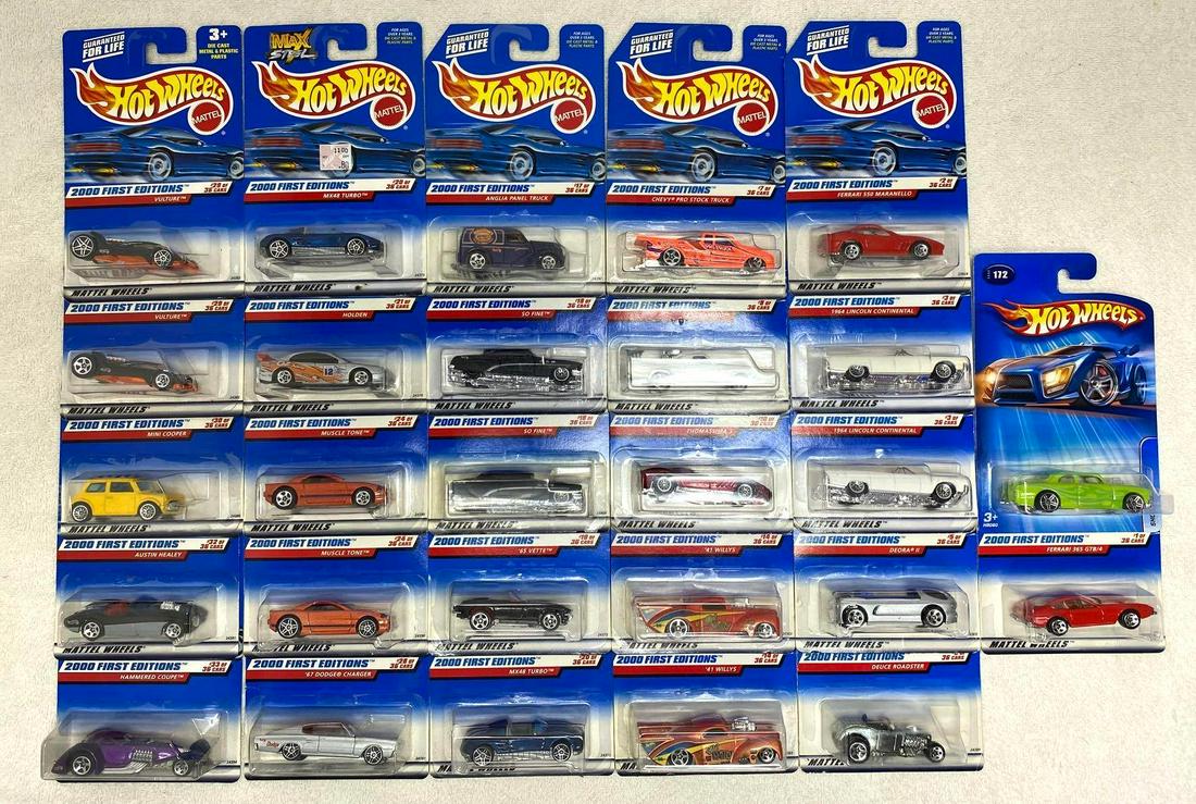 Modern Hot Wheels Lot of (28) 2000 First Editions (1 of 20)