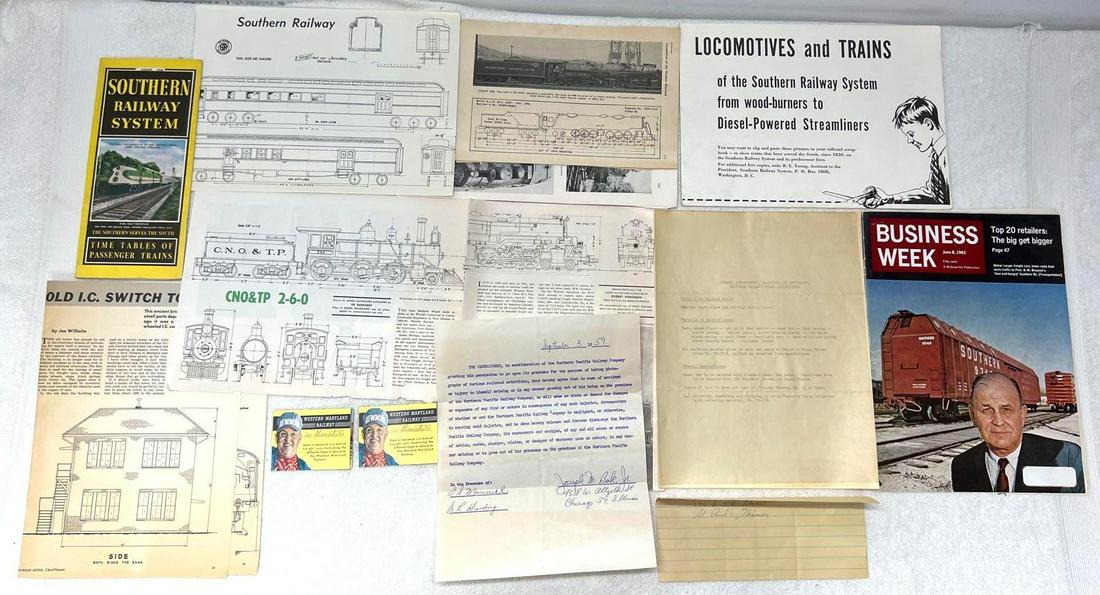 Southern Railway System O HO Scale Drawlings Timetables (1 of 20)