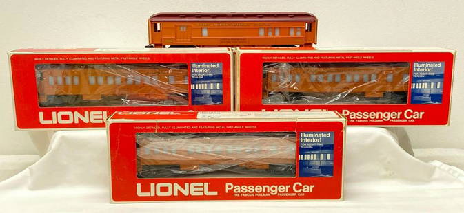 Modern Era Lionel O gauge 9501 9504 9505 9506 Milwaukee Road in original box: Modern Era Lionel O gauge 9501 City of Aberdeen coach, 9504 City of Tacoma coach, 9505 City of Seattle coach, 9506 United States Railway Post Office combo baggage/passenger, Milwaukee Road passenger