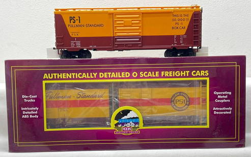 Modern Era MTH O gauge 20-93900 20-93717 MTHRCC freight in original boxes: Modern Era MTH O gauge 20-93900 2020 Pullman Standard 40' box car and 20-93717 2017 Pullman Standard 40' boxcar, MTHRCC freight in original boxes, trains should clean C8 or as otherwise