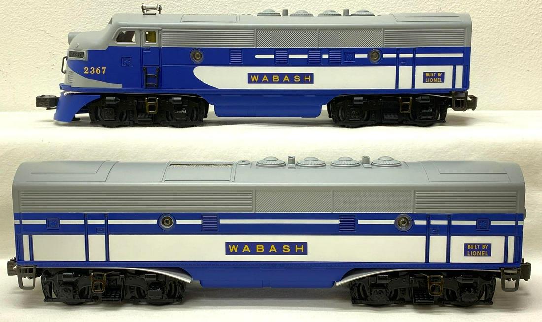 Modern Era Lionel O gauge 38386 Conventional Classics 2367 Wabash F3AB diesel locos in original (1 of 7)