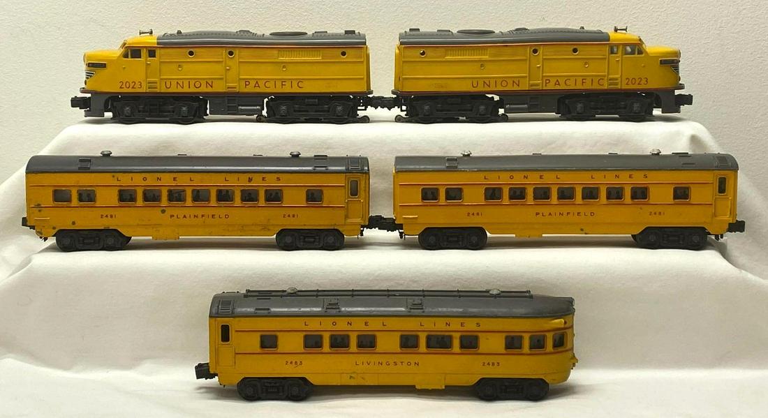 Postwar Lionel O gauge 2023 2481 2481 2483 50th Anniversary Union Pacific passenger train (1 of 10)