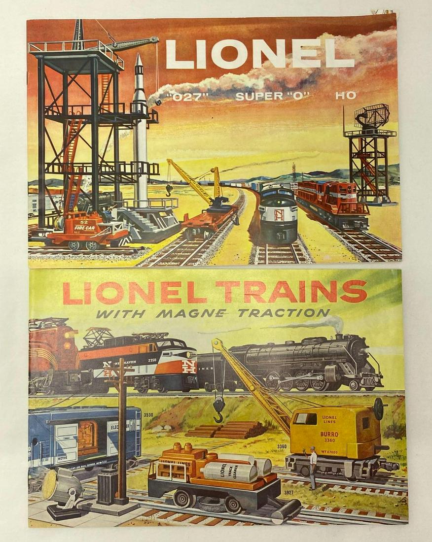 Postwar Lionel O gauge 1956 and 1958 consumer catalogs, Mint (1 of 3)