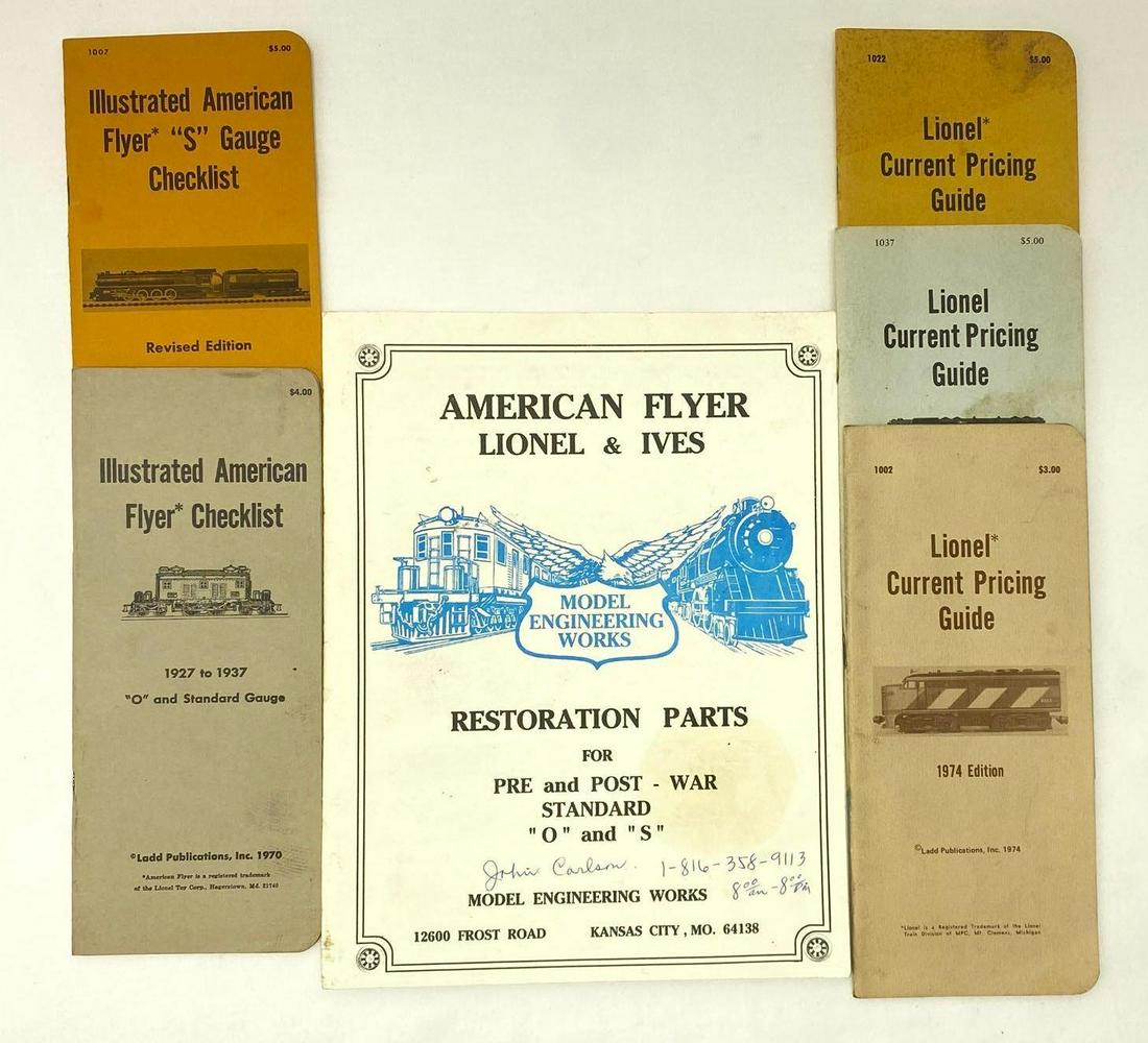 American Flyer, Lionel, Ives Checklists Model Engineering Works Restoration Parts catalog 1970-1976? (1 of 5)