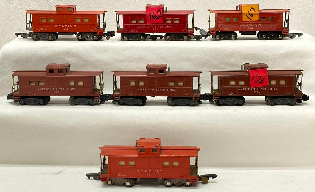 Postwar American Flyer S gauge 630 630 630 630 930 930 930 caboose flock (1 of 10)