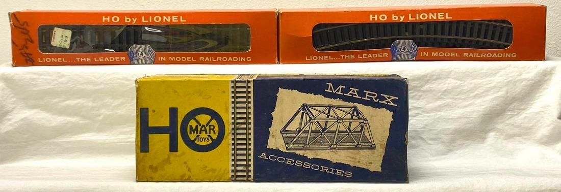 HO Gauge Lionel 0909 straight 5700-10 curved Marx 6420 trestle bridge in original boxes (1 of 5)