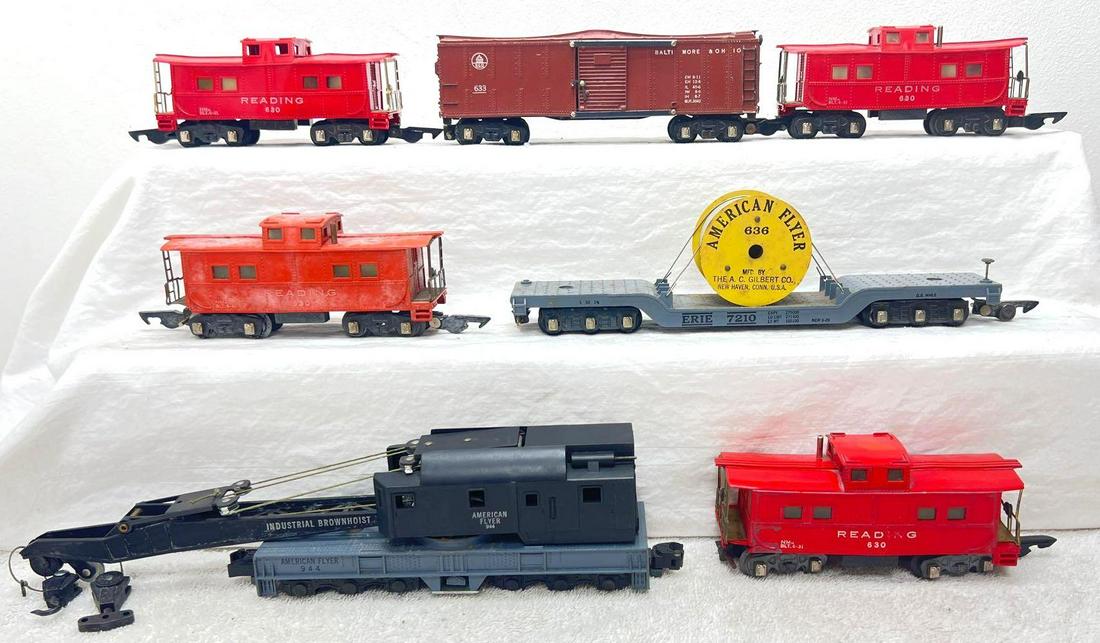 Postwar American Flyer S Gauge seven freight in OB (1 of 4)