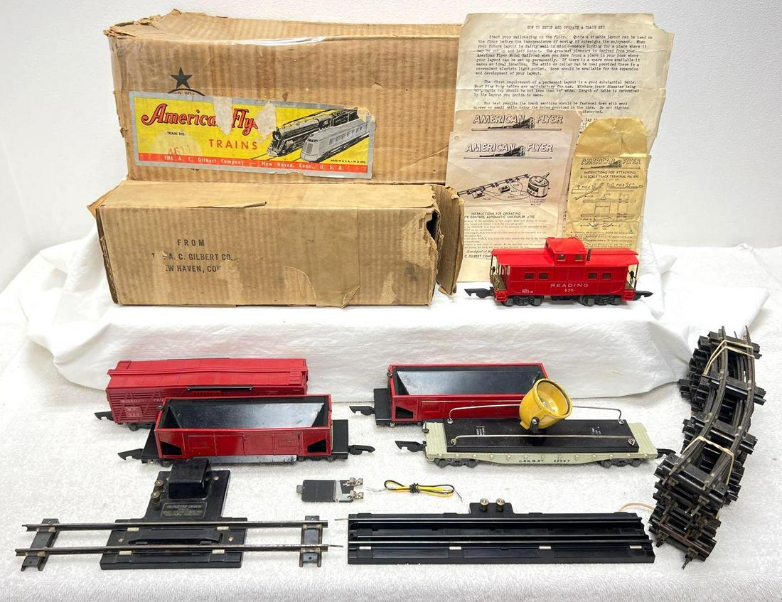 Postwar American Flyer S Gauge partial 4611 set in OB (1 of 12)